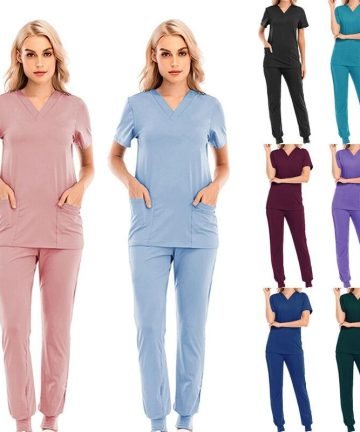 Unisex Short-Sleeved Nurse Uniform