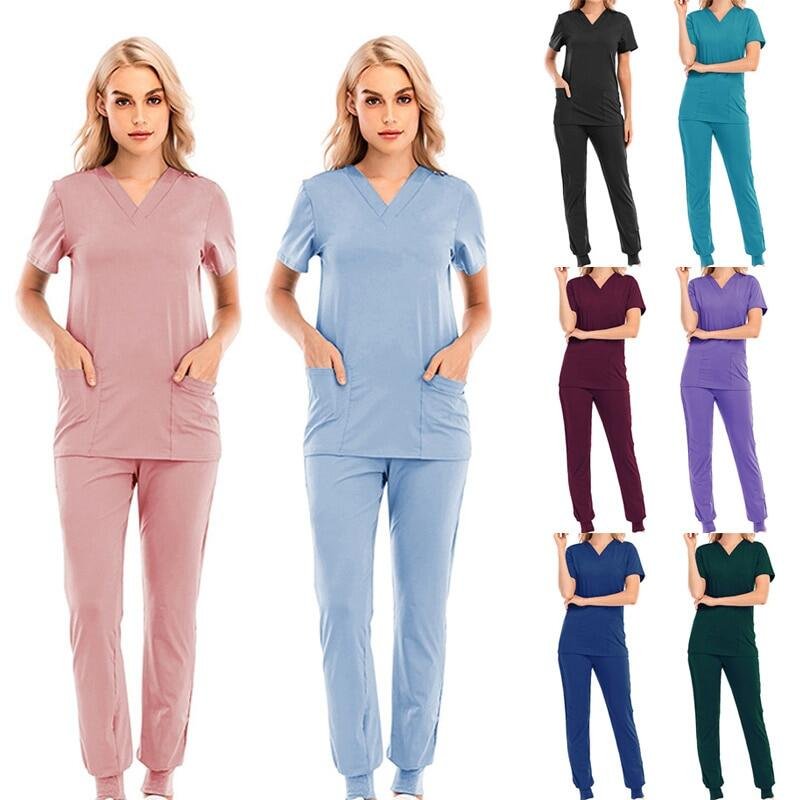 Unisex Short-Sleeved Nurse Uniform