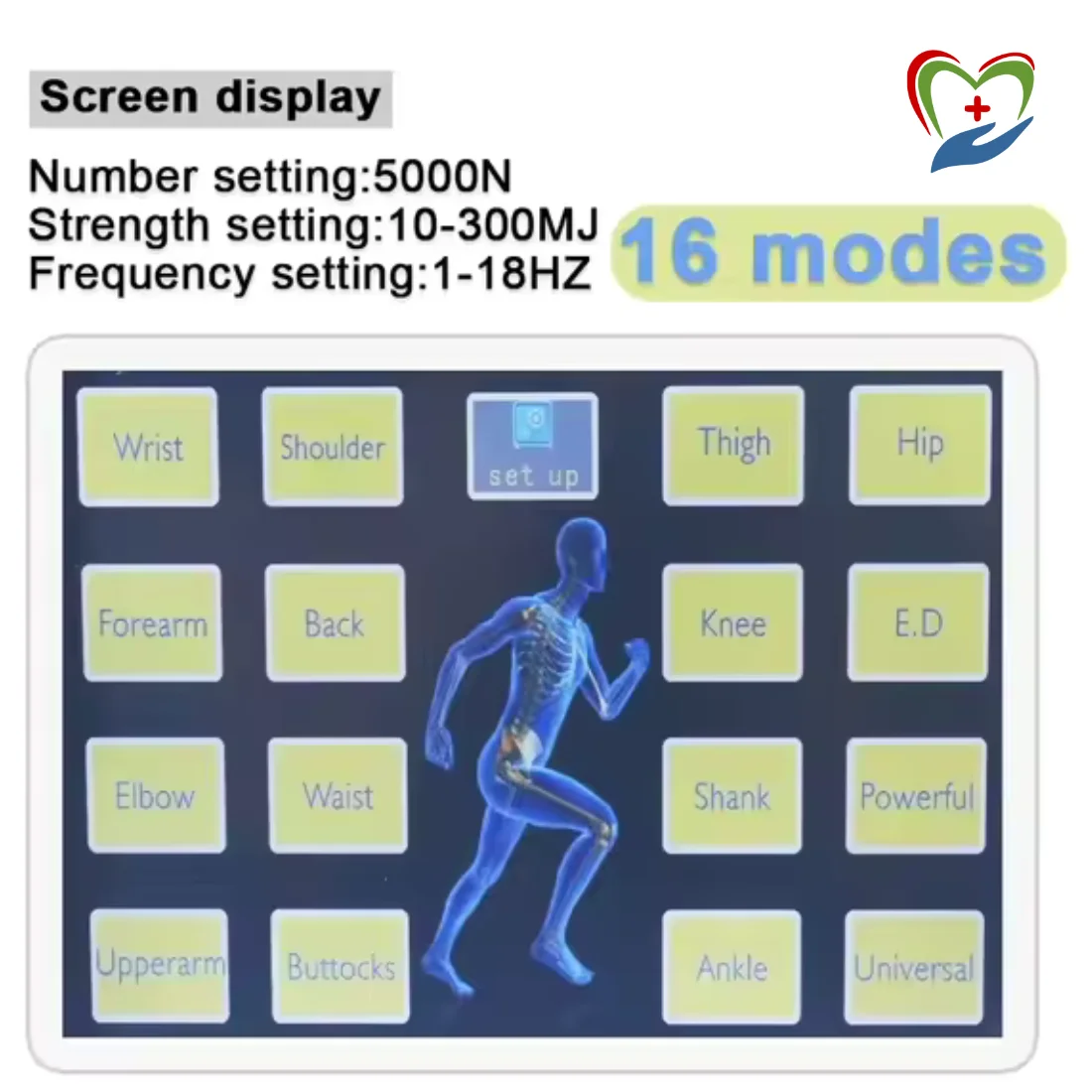 300mJ Shockwave Therapy Machine 16 different modes