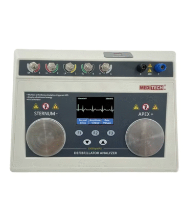 Portable defibrillator tester