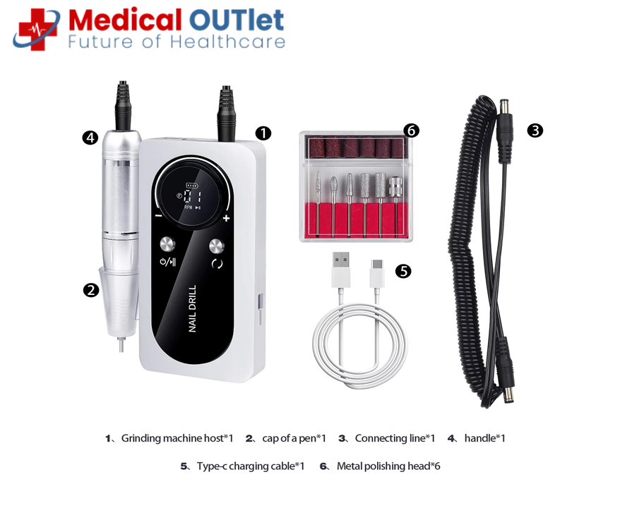 Portable Manicure Electric Nail Drill Machine | Pakistan Portable Manicure Electric Nail Drill Machine