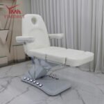 3-Motor Electric Beauty Bed Chair White with LED Base Lighting - Buy in Pakistan
