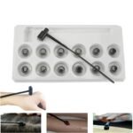 7 Star Needle Dermal Hammer – Plum Blossom Blood Needle | Medical Outlet 7 Star Needle Dermal Hammer plum blossom needle set with 12 replaceable heads in use