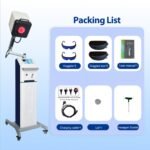 Class 4 Laser Machine – Sciatica & Back Pain Relief Class 4 Laser Machine packing list with goggles, manual and accessories Pakistan