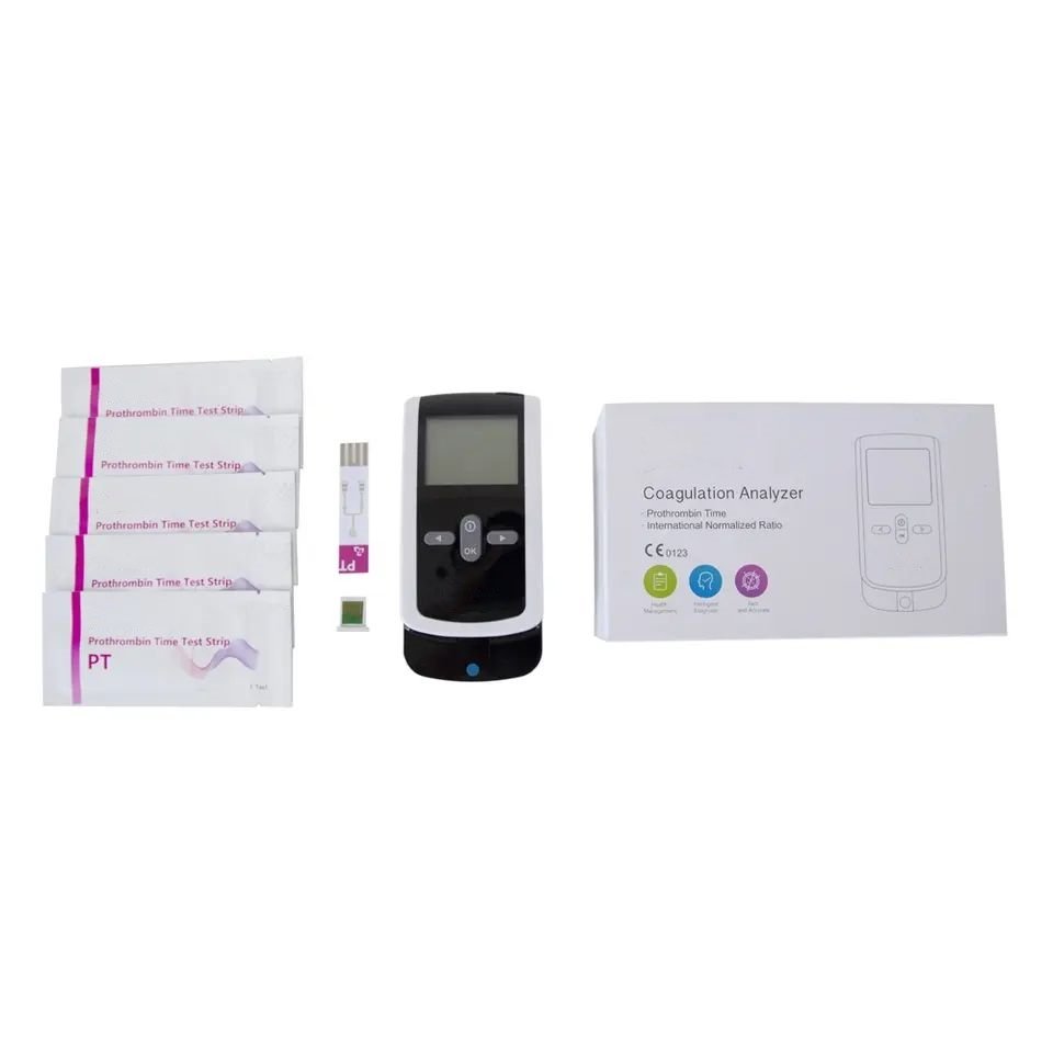 PT/INR Coagulation Analyzer – Home Use Pakistan CE certified Coagulation Analyzer with PT test strips and packaging Pakistan