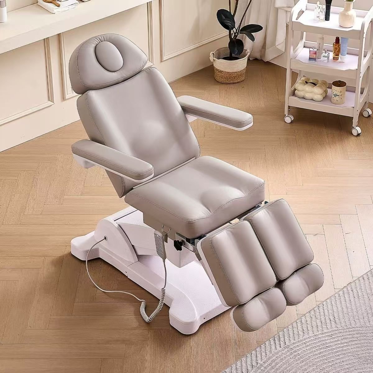 Electric Beauty Bed Foot Repair Chair – Buy in Pakistan (6) Electric Beauty Bed Foot Repair Chair in Modern Salon Setup - Buy in Pakistan