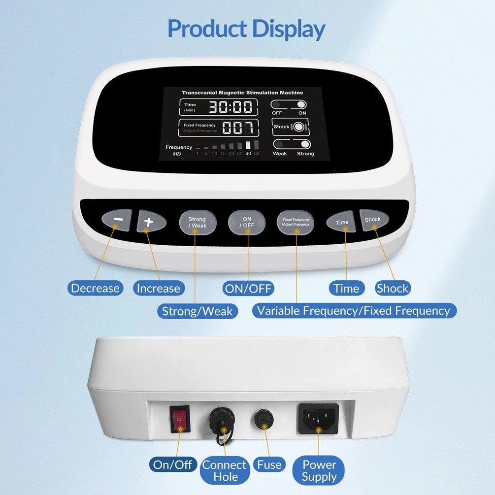 GOVW RTMS Neurofeedback Device – Wellness Pakistan GOVW rTMS Machine JLC01 packing list with control unit headset and manual Pakistan