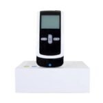 PT/INR Coagulation Analyzer – Home Use Pakistan Handheld PT INR Coagulation Analyzer standing on retail packaging box Pakistan