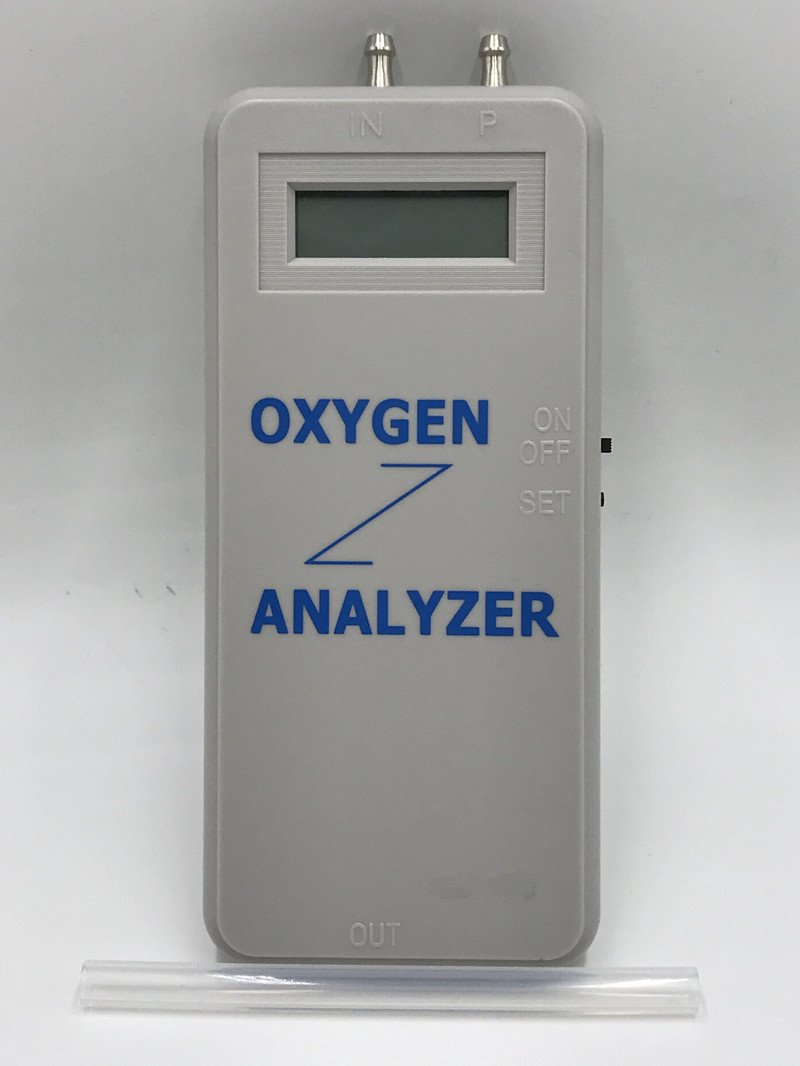 Smart Battery Oxygen Analyzer front view with IN P OUT ports Pakistan